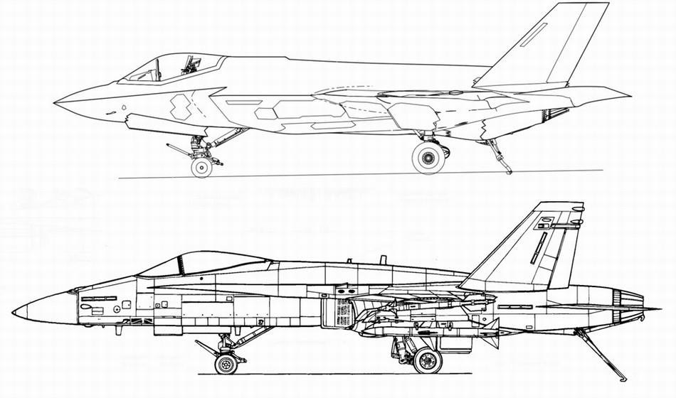 揭秘F-35战机垂直起降绘画技巧揭秘