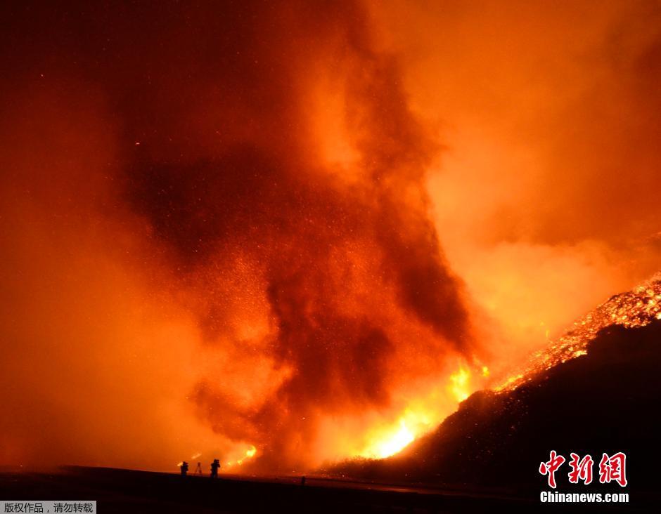 美國(guó)加州山火引發(fā)火龍卷,，自然挑戰(zhàn)與人力對(duì)決